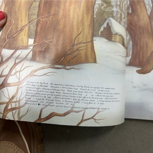 MY FIRST LITTLE HOUSE Books Lot 3 Winter Days Christmas Dance At Grandpa’s Pb HC - Picture 8 of 16
